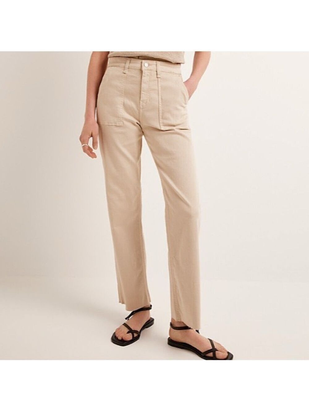 MAVI Sheila High Rise Cotton Pants/Jeans - Beige/Tan, Size 23/29